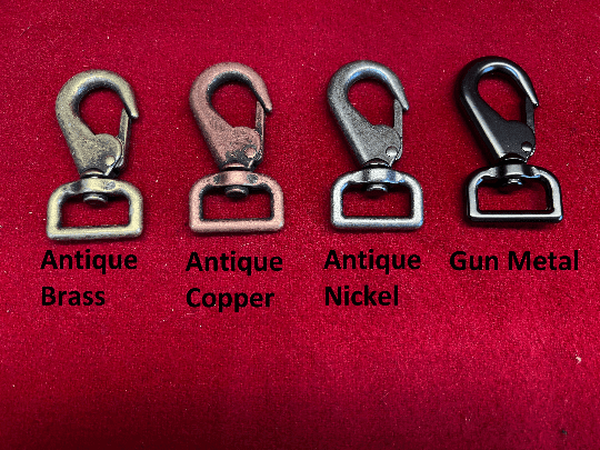 One Inch Hardware Swivel Snap in Four color Options
