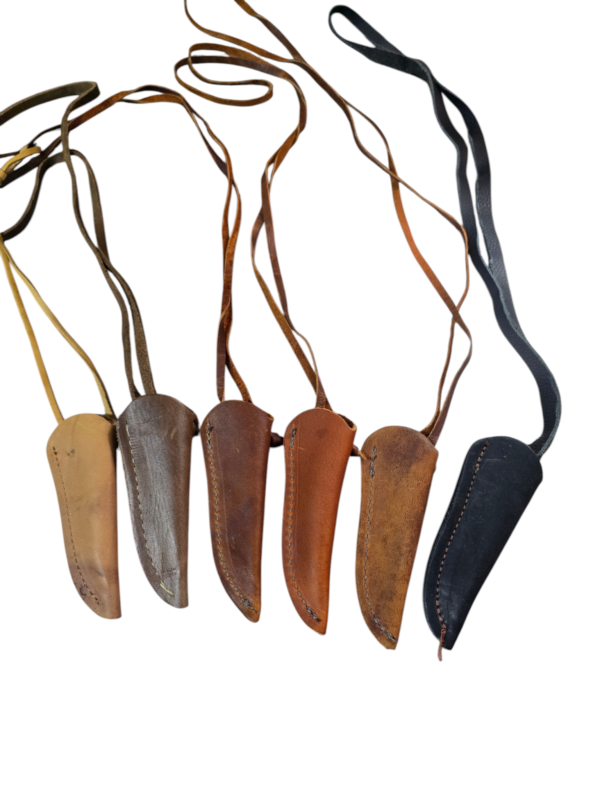 20260630_122405 Leather Neck Sheath, cowhide knife sheath, 2 colors B-54