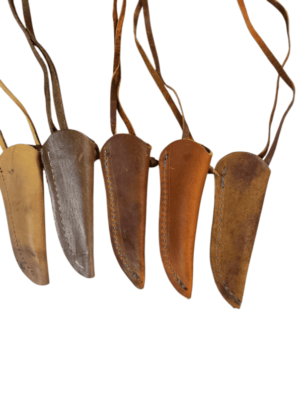 20260630_122415 Leather Neck Sheath, cowhide knife sheath, 2 colors B-54