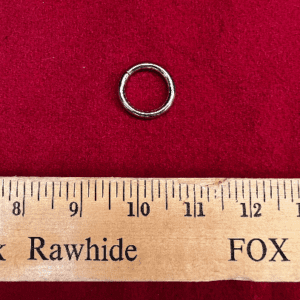 Three by Four Inch Nickle Plated O Rings