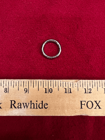 Three by Four Inch Nickle Plated O Rings
