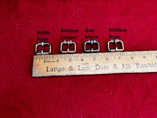 Three by Four Inch Roller Buckle in Four Color Options