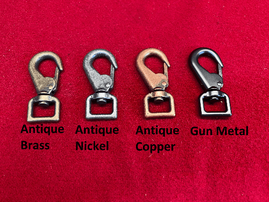 Three by Four Inch Hardware Swivel Snap in Four Colors
