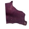 AZEZ9464 Dark purple leather hide on white background.