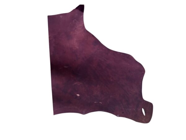 AZEZ9464 Dark purple leather hide on white background.