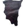 HVPR5497 Dark leather hide with irregular edges.