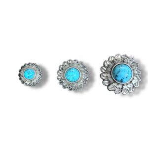 Turquoise Feather Concho