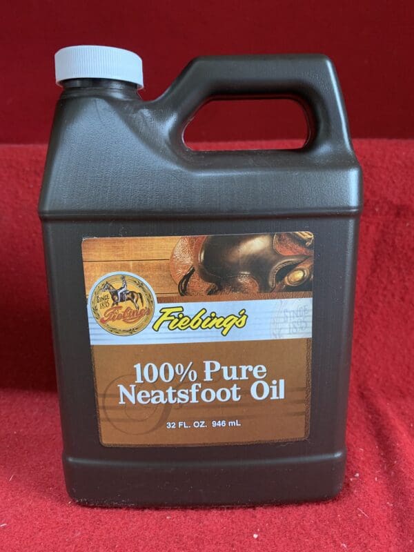 A container of pure Neatsfoot oil