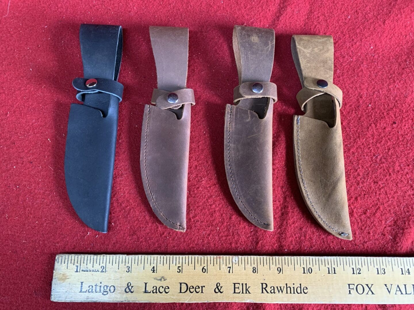 Leather 6 inch Belt Sheath, cowhide knife sheath