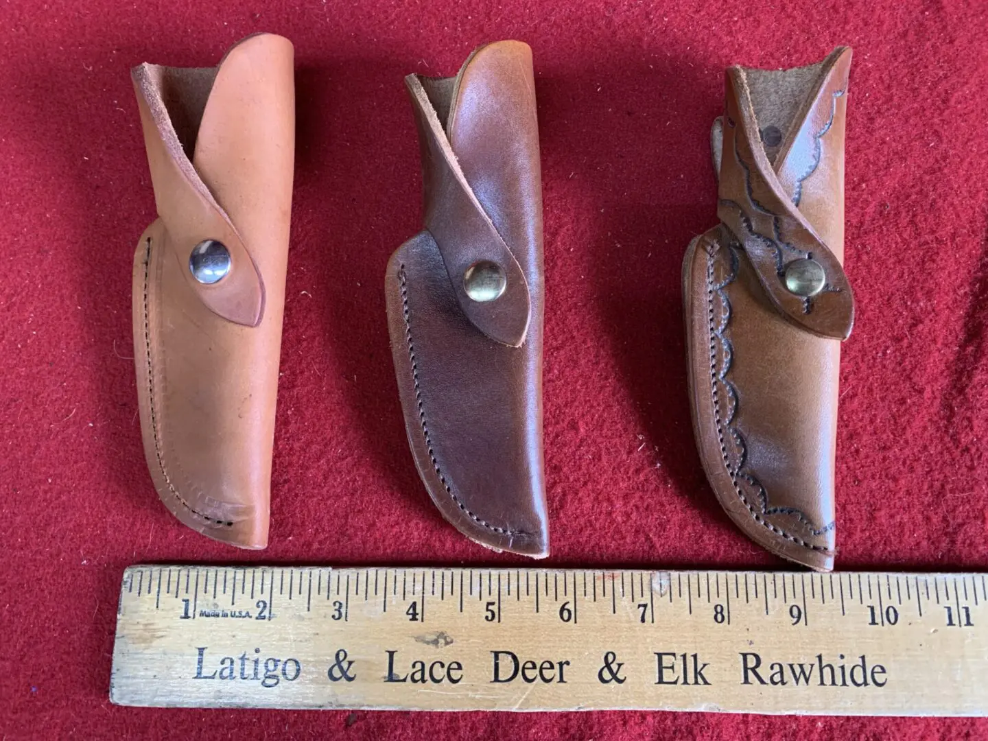 Knife Sheaths 7 inch belt sheath with snaps
