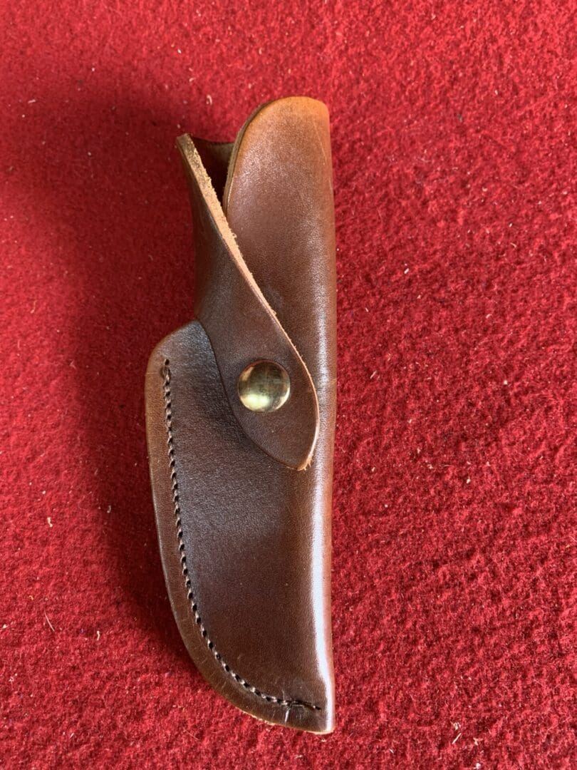 Leather Knife Sheath, oil tan sheath, 5 in neck knife sheath D7-5 -  Kentucky Leather and Hides