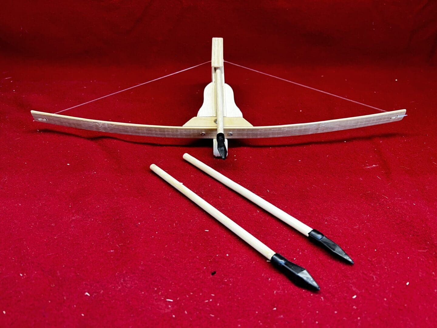 Small Wooden Toy Crossbow and Arrow Set