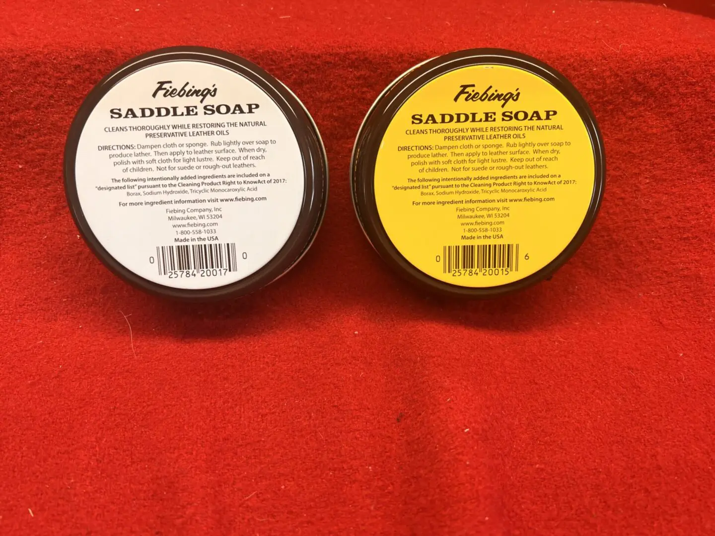Fiebing's Saddle Soap White 12 oz Polish and Clean Leather Revives