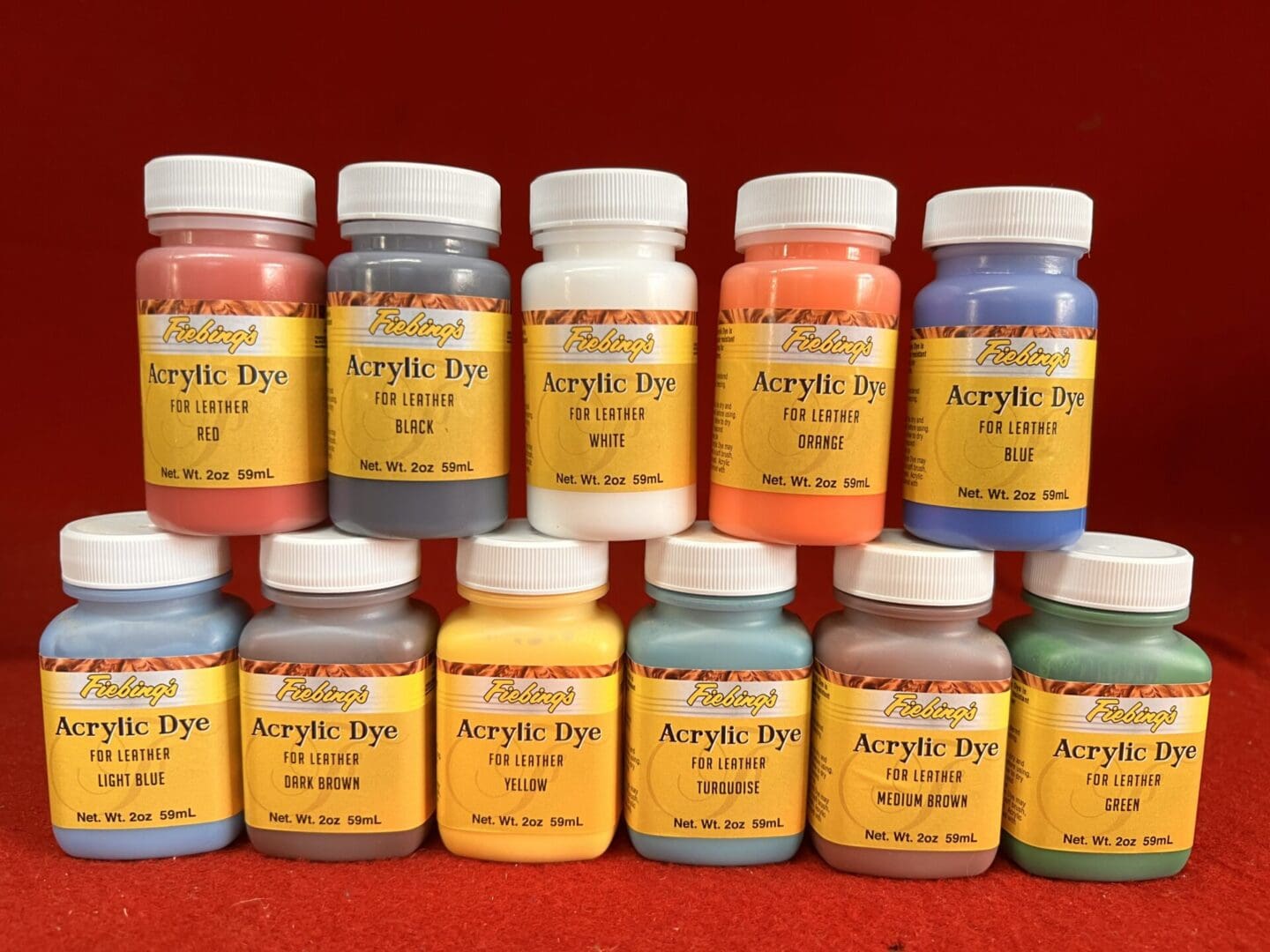 Acrylic Dye 2oz bottle available in 11 colors