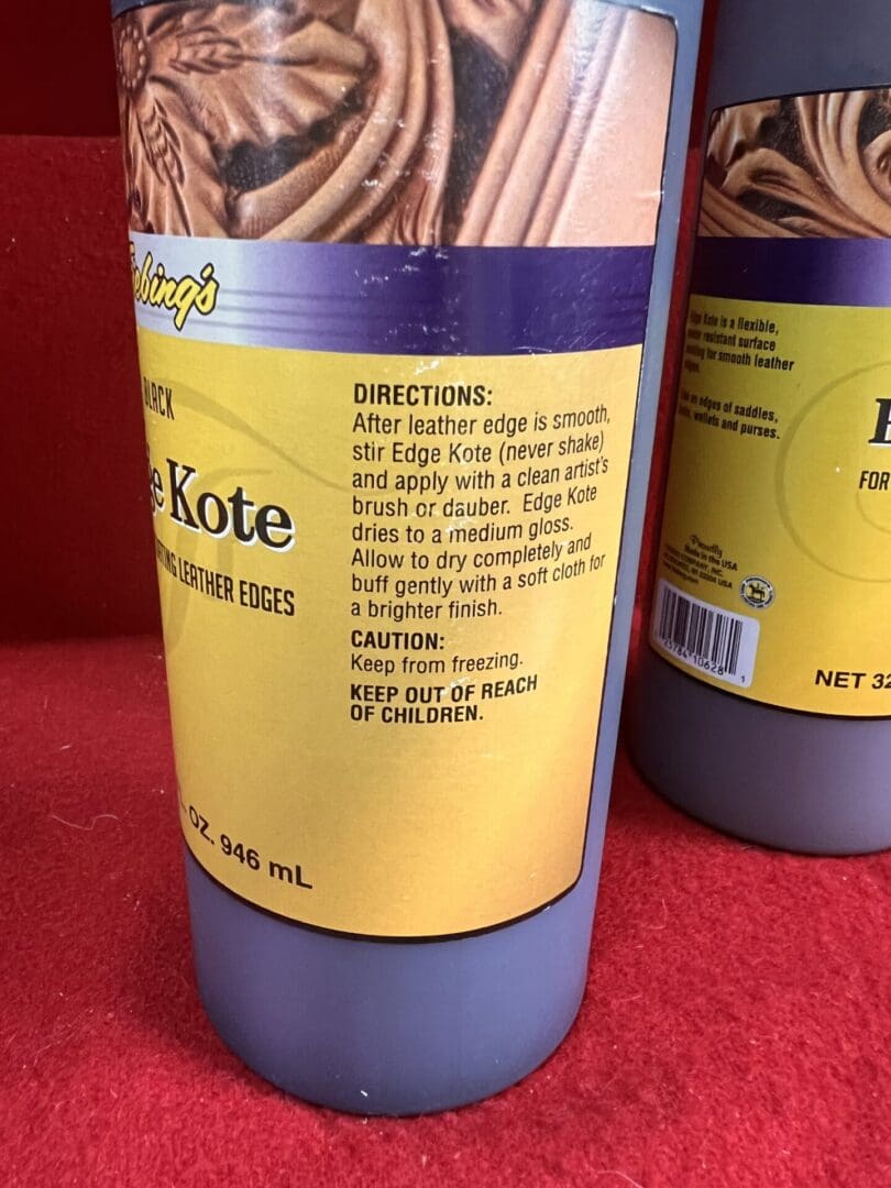 Fiebing's Edge Kote 32 fl oz 2 colors to choose from