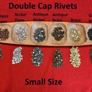 Small Size Double Cap Rivets Hundred Pack