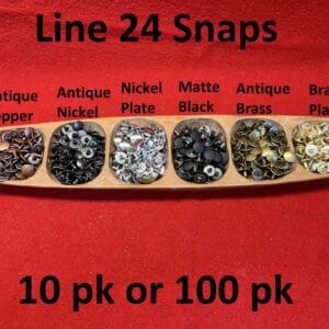Line Twenty Snap in Hundred Pack Available in Seven Colors