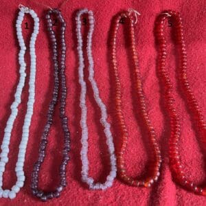 Nine mm Glass Crow Beads in Six Colors, C1 to 6