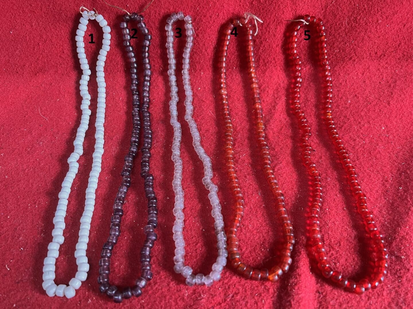 Nine mm Glass Crow Beads in Six Colors, C1 to 6