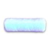 Light blue cylindrical object on white background.