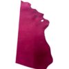 LWZW9984 Pink leather hide with irregular edges.