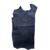 SXAI5404 Dark blue leather hide on white background.