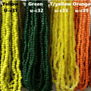 Nine mm Glass Crow Beads in Six Colors, C29 to 40