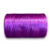 Purple twine spool on white background.