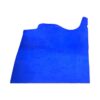 XVAM9434 Blue leather hide on white background.