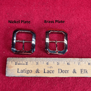 Eleven by Two Inches Clipped Corner Buckle Available in Two Colors