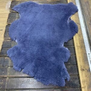 Light Blue Premium Sheep Skin Rug, Shelf 7T 6