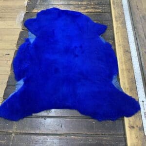 Luxurious Blue, Plush, and Soft Sheepskin Rug, Shelf 7T 08