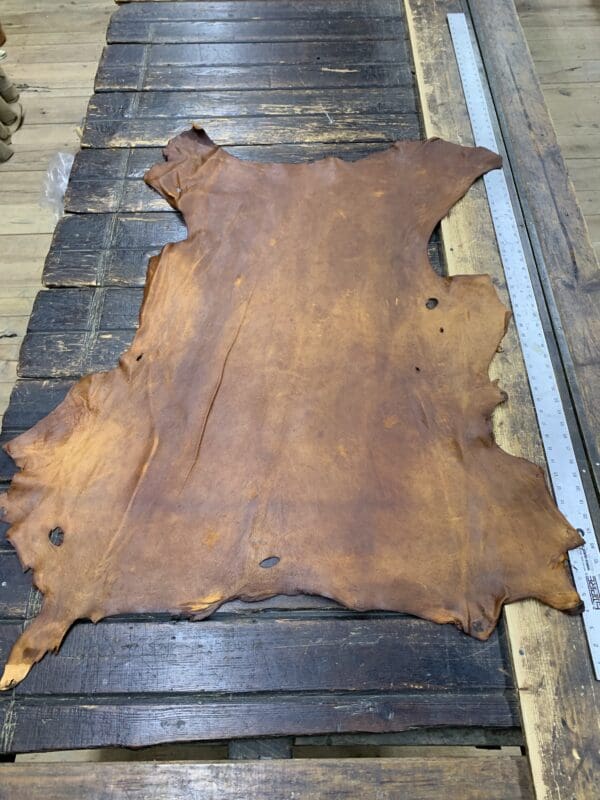 Oil Tanned Deerskin is also available