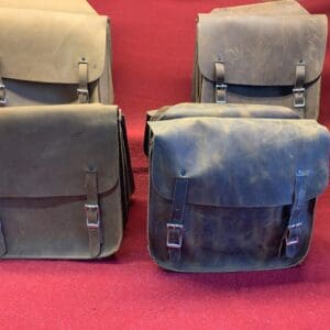Handmade Leather Saddle Bags Chrome Tanned available