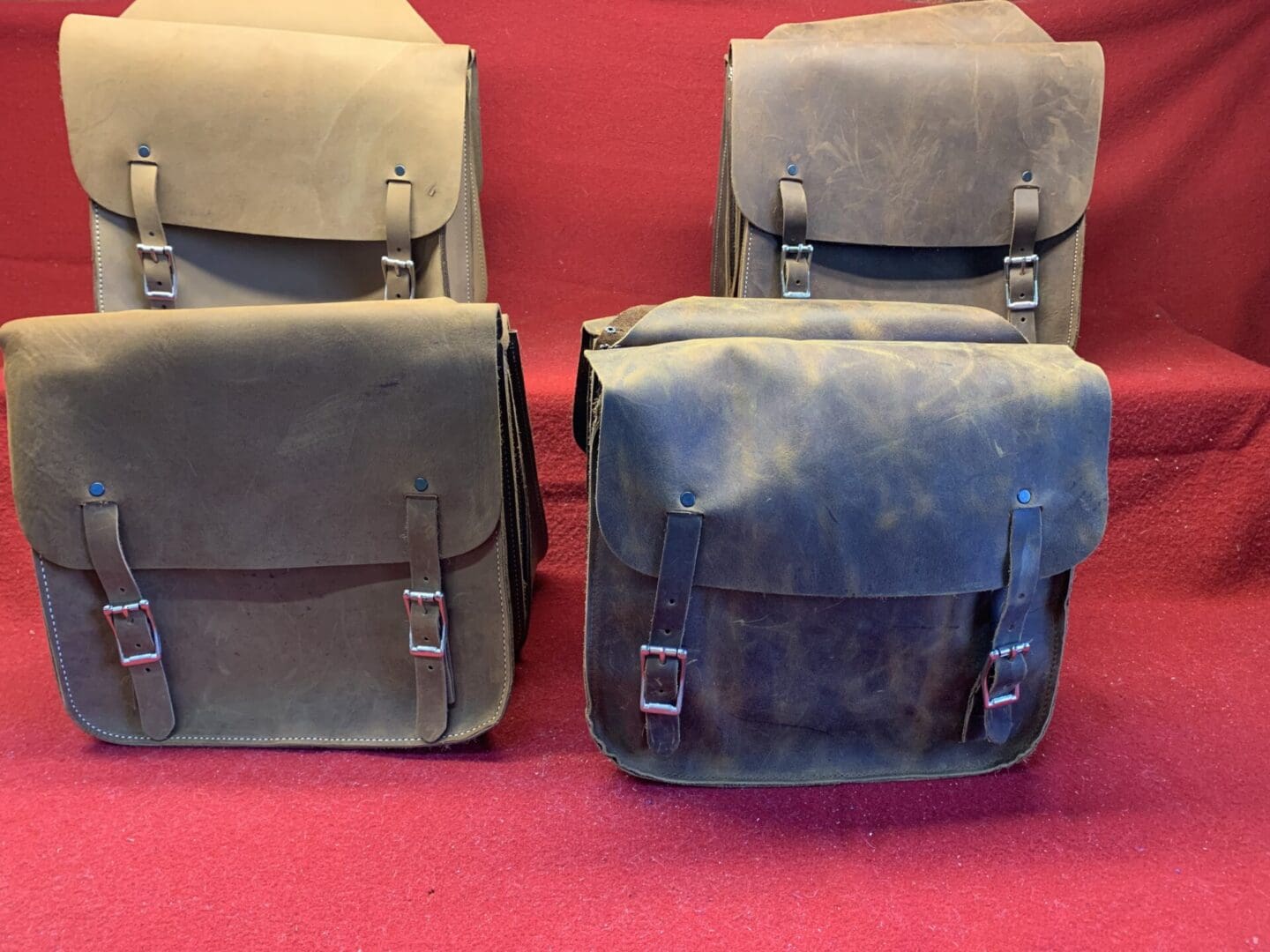 Handmade Leather Saddle Bags Chrome Tanned available