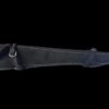 Black leather scabbard with buckle.