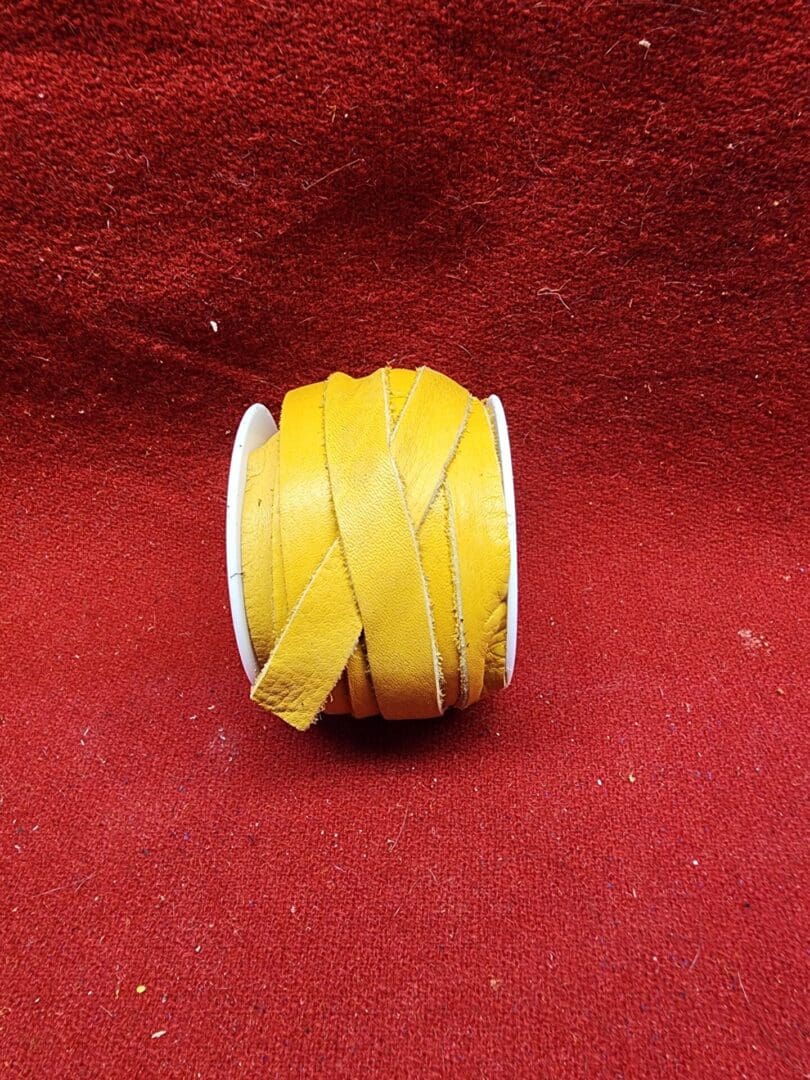 1 Single Spool Yellow Sinew Waxed Beading Craft Poly Thread