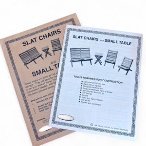 CTKU8229 Slat chair and table pattern