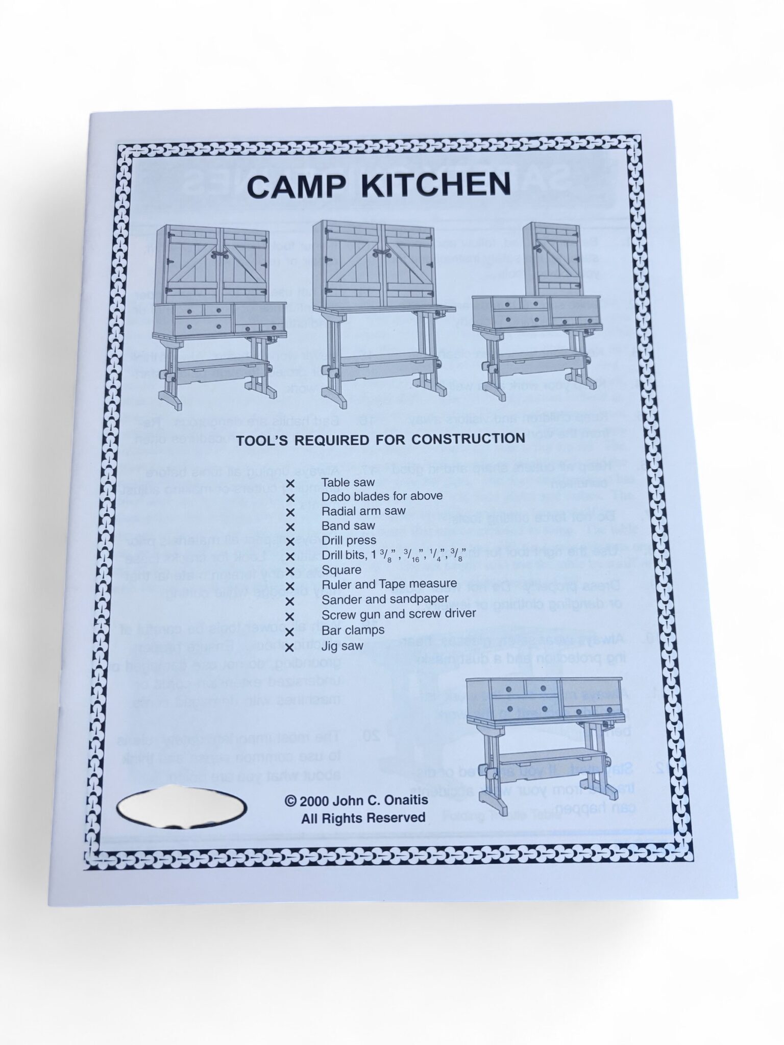 Camp Kitchen pattern, make your own, E-13 - Kentucky Leather and Hides
