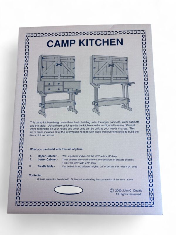 Camp Kitchen pattern, make your own, E-13