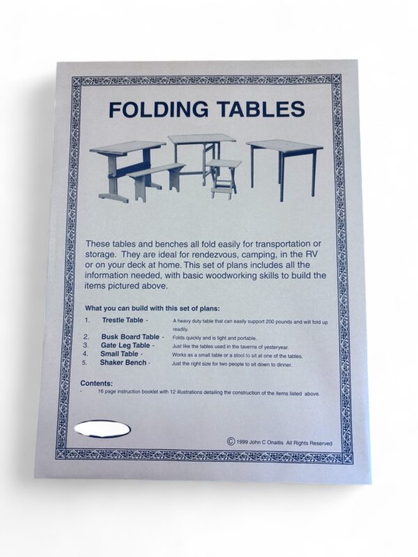 WCSY8468 Folding Table Pattern, make your own , E-13