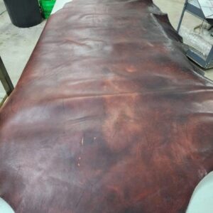 20240620_123356 Large piece of dark brown leather.