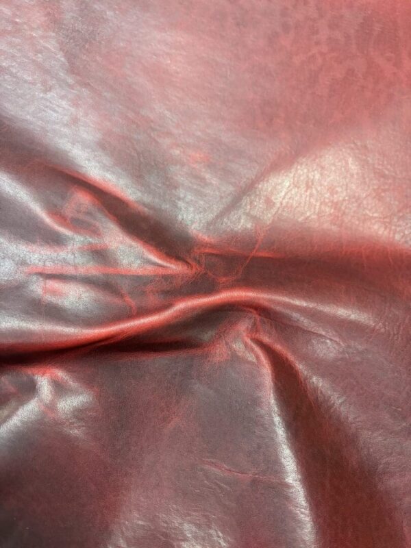 Red leather texture background.