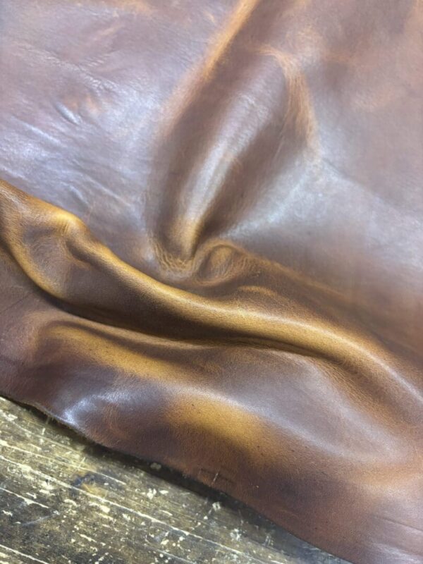 IMG_2673 Close-up of brown leather texture.