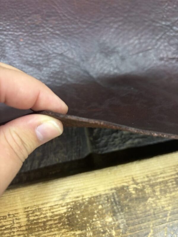 IMG_2713 Dark brown leather texture sample.