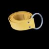 CFVS8662 Rolled leather belt with metal ring.