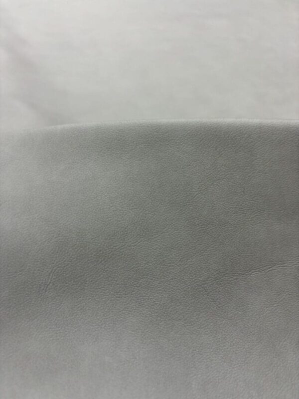 IMG_3071 Close-up of gray textured leather.