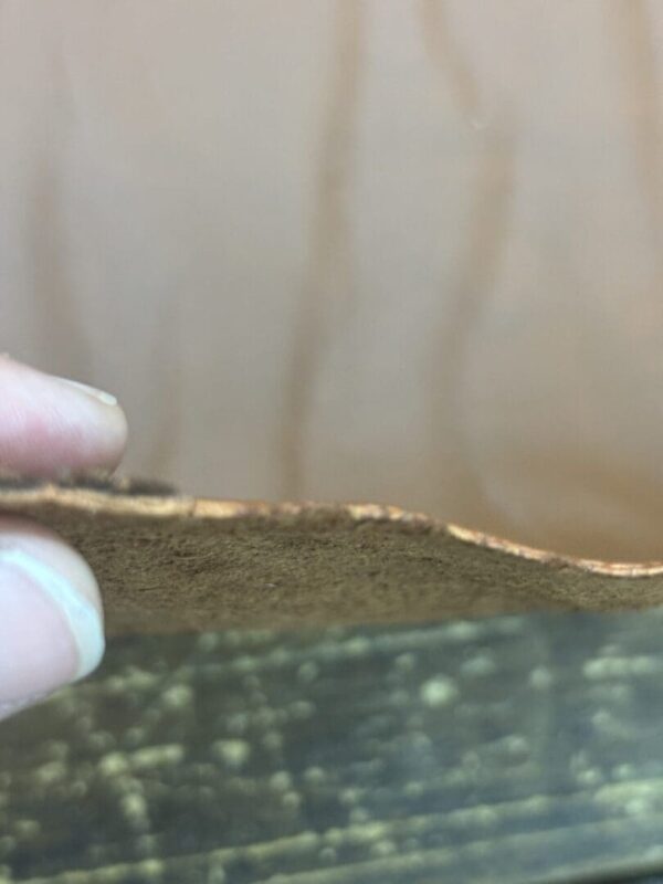 Close up of brown leather texture.