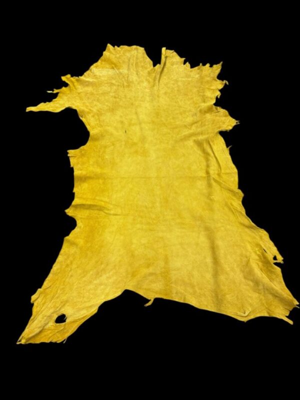 FSSW9684 Yellow animal hide on a black background.