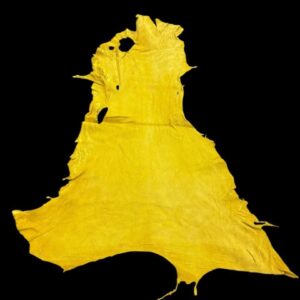 WZXL0368 Yellow animal hide on black background.